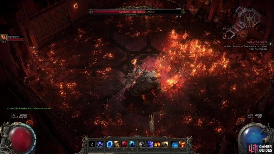 along with his most powerful attack, a rather unassuming flame slam that creates a cone of fire on the ground.