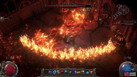 After taking some damage, Azarian will start using his flaming flail sweep, which is easier to dodge if you stay near the attack&rsquo;s narrow midpoint,
