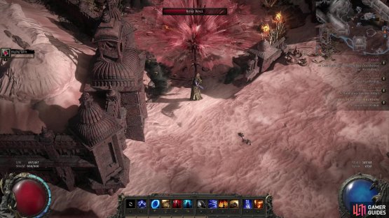 escape via the only unblocked path and wait out an explosion.