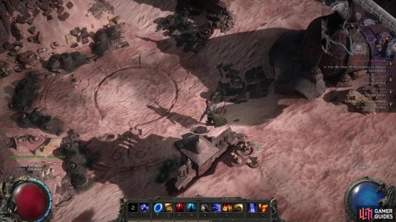 where you&rsquo;ll find an empty, rune-inscribed pit - the abode of Kabala, Constrictor Queen.
