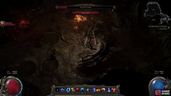 The Devourer&rsquo;s tail can sweep at you,
