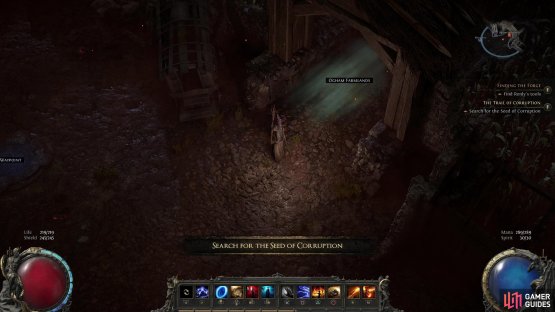 Most of the work in this quest is reaching Ogham Village itself,