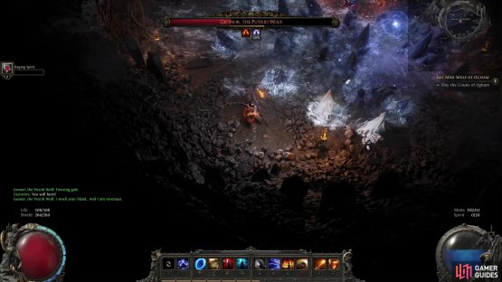 as after a moment of charging, a field of ice spikes will spawn.