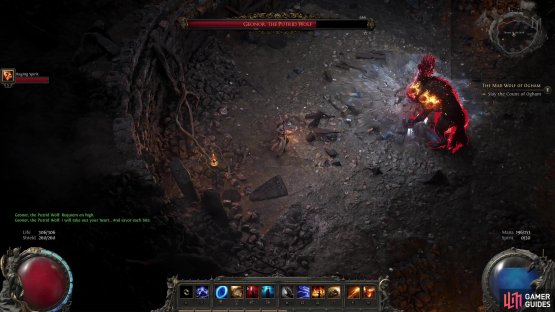 When Geonor stabs the ground, run to the edge of the arena,