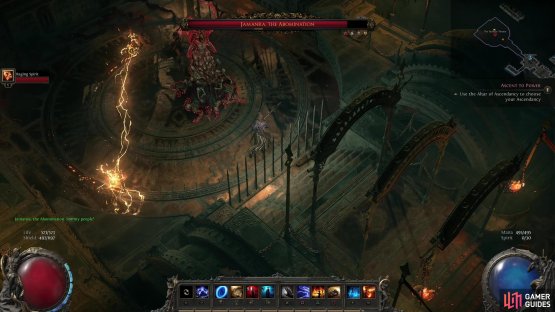 Injure Jamanra more and he&rsquo;ll diversify his attacks, using his pylons to create moving electrical walls,