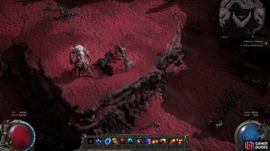 Explore the Vastiri Outskirts to find Rathbreaker holding court over some Hyena Demons.