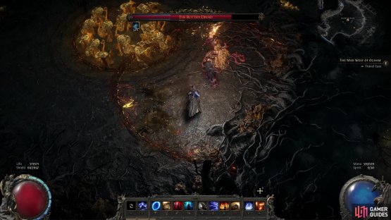 When you see an AoE reticle appear around The Rotten Druid, escape before his incantation finishes,