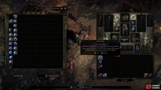 ten such shards will combine into an orb, allowing you to roll an item to a higher rarity!
