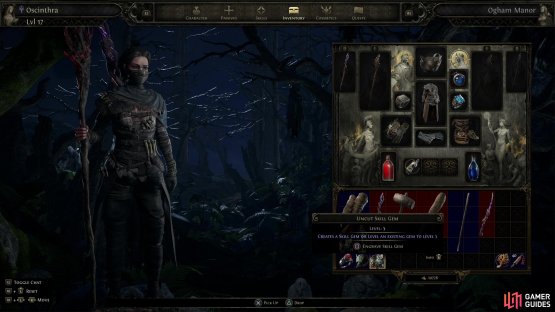 Find Uncut Skill Gems of various levels,