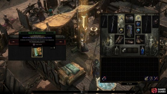 Take the letter back to Shambrin to obtain a Book of Specialisation in return.