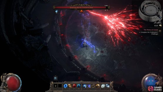 Spread Beam is one of his most damaging attacks during this phase, so make sure you get to the side to avoid it.
