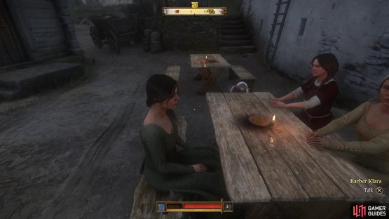 and then speak to them at the table to give them the go ahead.