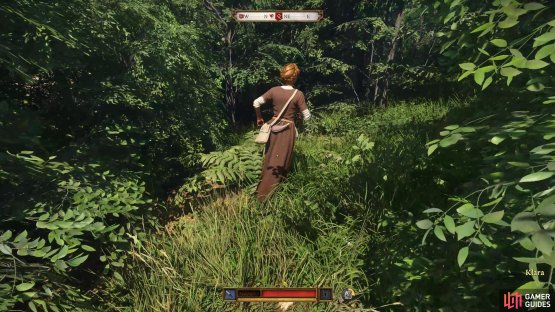 then follow Klara to her secret spot.