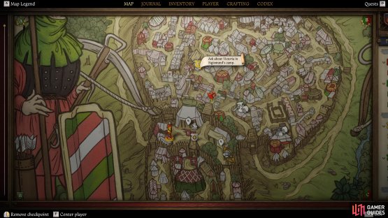 Once you get in Sigismund&rsquo;s Camp, head to the Blacksmith.
