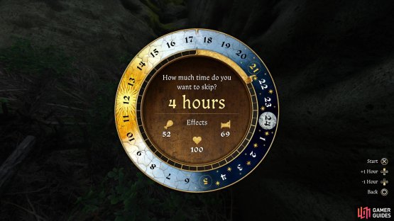 then set the time to around 9-10 to make it dark.