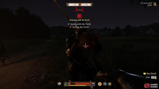 You then have to defeat Dry Devil in a duel.