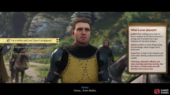 The first choice you&rsquo;ll make will give you some starting points for a specific playstyle.