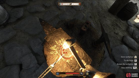 Forge the horseshoes and then return to the Blacksmith&rsquo;s wife.