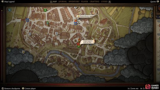 Head to this location on the map to find the garden