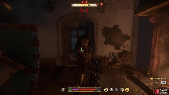 If you challenge him to a duel, focus on parrying his blows, he&rsquo;s not too difficult to defeat.