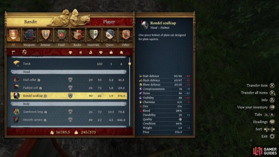 and loot their most valuable gear - anything worth over 100~ groschen is fine.