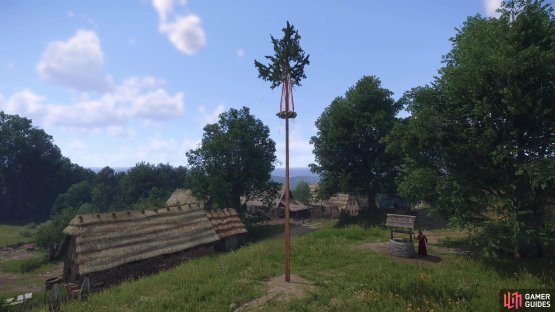 Steal the maypole from Tachov during the quest &ldquo;Frogs&rdquo;,