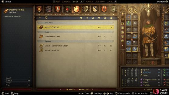 While you&rsquo;ll get 50 groschen if you give the pasture to one of the towns, Bailiff Thrush will give you the book &ldquo;Masters Studies I&rdquo; if you split the pasture.