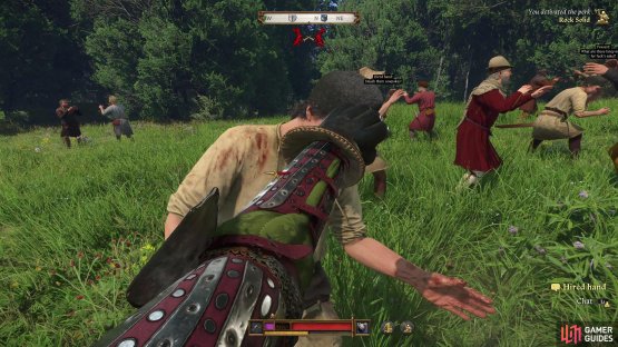 Once the fight starts, let the two sides get mixed in, then flank a foe and start punching until he falls. Rest and repeat.