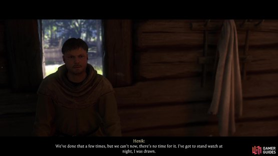 Talk to Henik and avoid mentioning his brothers to set up a date between him and Manka,