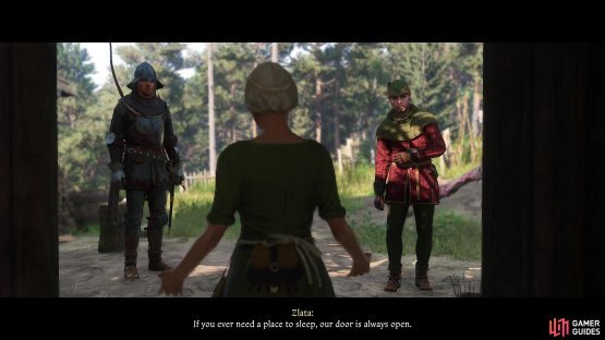 and the quest will end, earning you 80 groschen and free - if Spartan - lodgings.