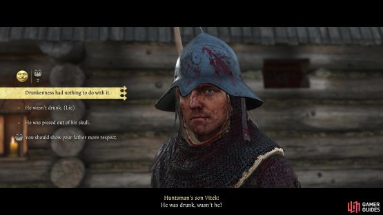 Return to Vostatek&rsquo;s house and comment on his drunkeness,