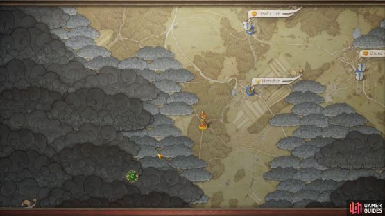 Sir Jezhek&rsquo;s map location for the Lost Honour quest