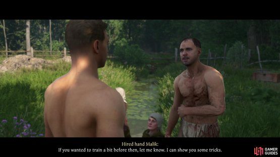 After the fight, talk to Malik and he&rsquo;ll offer to train you.