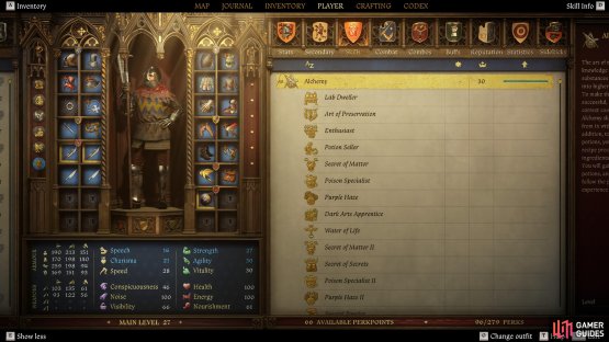 If you get a stat or skill to Lv30, you should be able to purchase all 13 of that stat/skill&rsquo;s non-exclusive perks.