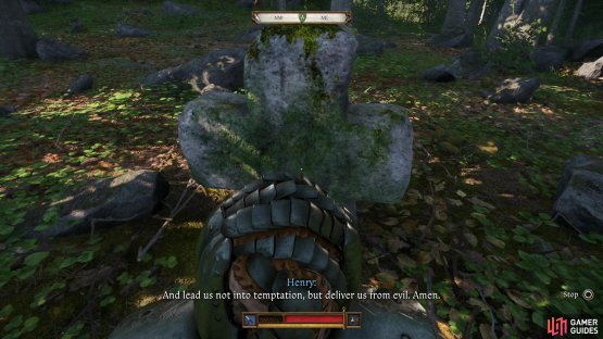 Pray at the shrine to boost your reputation and complete this quest. You can complete &ldquo;Pilgrimage&rdquo; multiple times.