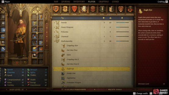 Eagle Eye is a real game-changer, as far as archery goes, giving Henry a &ldquo;bullet time&rdquo; ability with each shot.