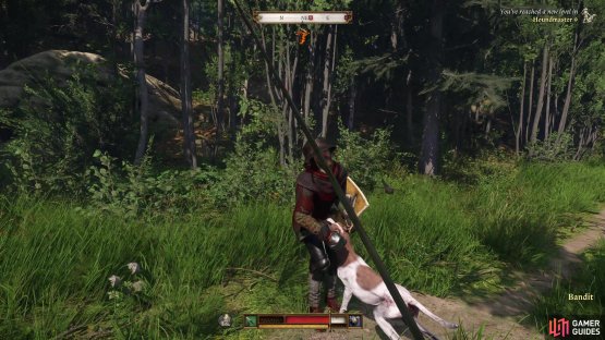 Mutt will help you out in combat, and allow you to level the Houndmaster skill.
