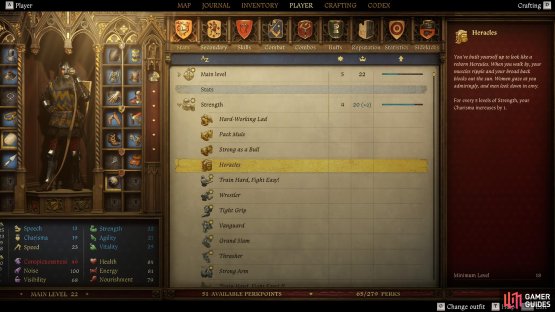 and Heracles gives you a flat boost to Charisma based on your Strength score.