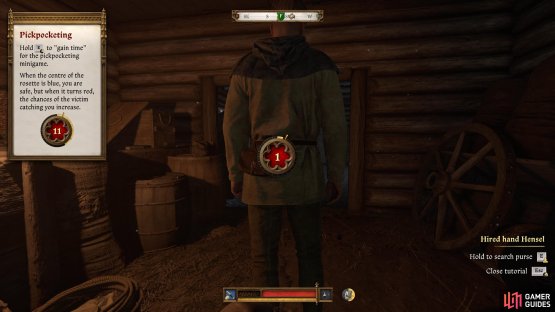Before you go, ask Henshel to teach you Pickpocketing.