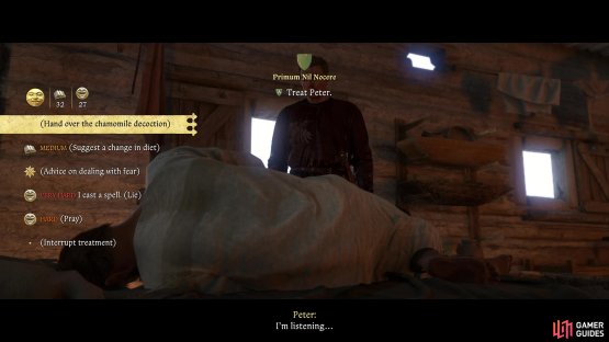 then treat Peter with Chamomile Deoction.