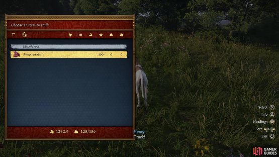 Have Mutt track the Sheep Guts to find the wolves location