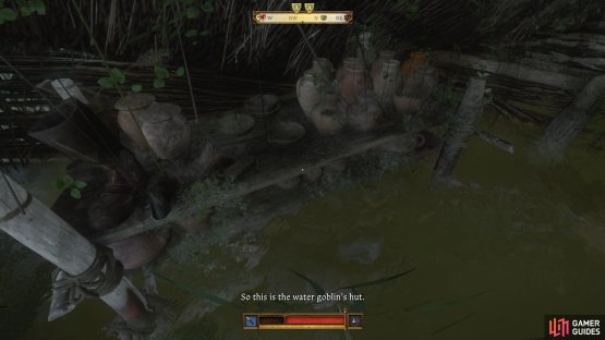 Eventually, you&rsquo;ll reach the Water Goblin&rsquo;s Hut, which is slightly off the beaten path.