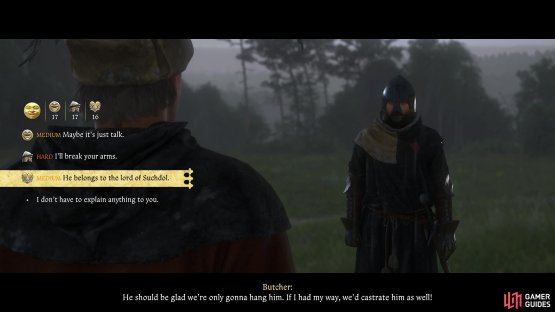 and select &ldquo;He belongs to the lord of Suchdol&rdquo; to prevent Adder from being killed.
