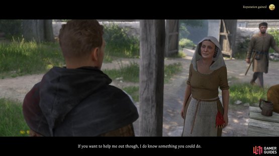 Speak to Innkeeper Betty at the tavern in Troskowitz a few days after the brawl there to start the quest.