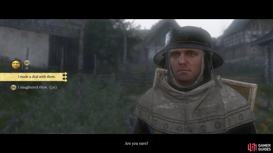 Either lie or tell him you made a deal.