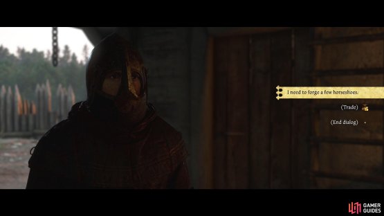 Go to the blacksmith and ask him if you can use the forge.