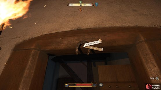 to find the Horseshoe above the doorway near the entrance.