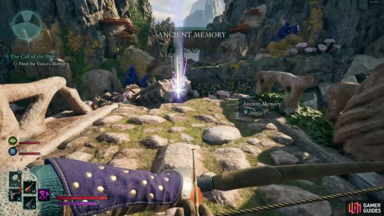 This broken bridge holds the Ancient Memory.