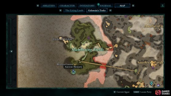 The Restless Cavern holds the next collectible.