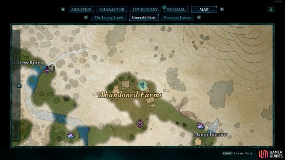 Head to the Abandoned Farms for the last relic.